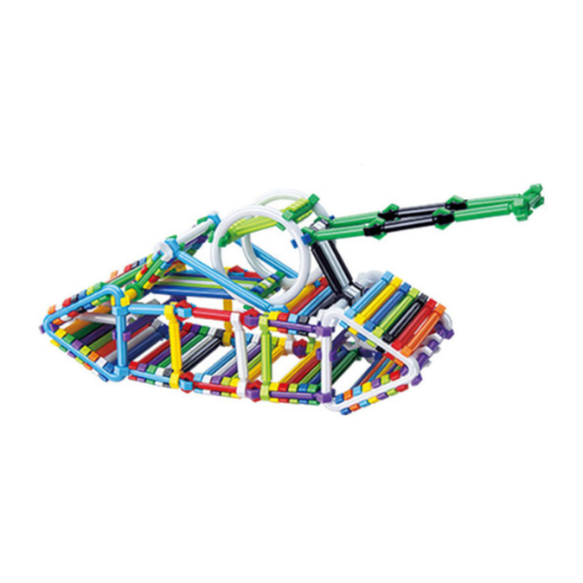 Bouwspeelgoed, Bouwstaafjes & Vormen in Zak, 138dlg.