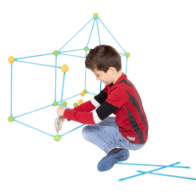 Bouwspeelgoed, Bouwset Ballen en Staven XL, 68dlg