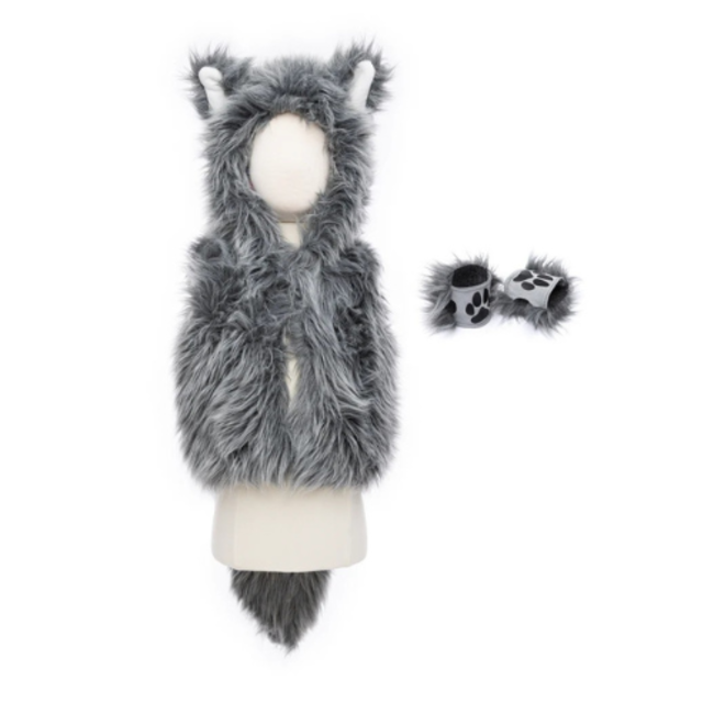 Great Pretenders Big Bad Wolf Vest met Handschoenen, MAAT US 5-6