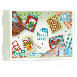Pixelhobby Knutselen, Pixelhobby - Medallion Theme Box, Kerst 6+