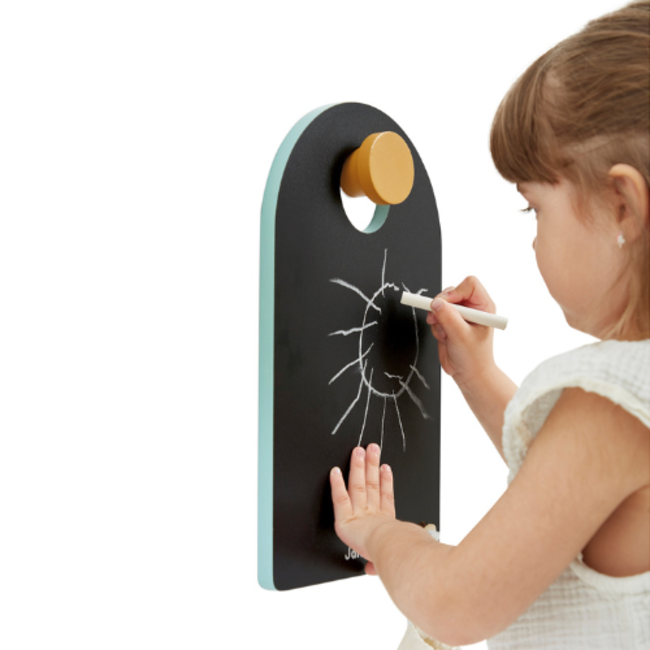 Janod Janod Schoolbord - Draagbaar Bord met krijtjes