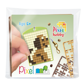 Pixelhobby Knutselen, Pixelhobby - Medaillion startset, Hondje 6+