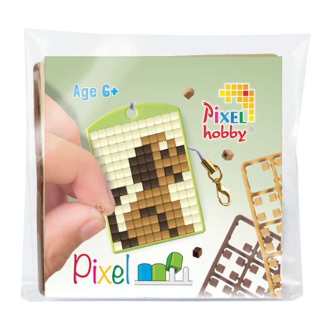 Pixelhobby Knutselen, Pixelhobby - Medaillion startset, Hondje 6+