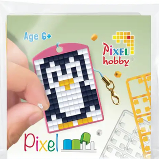 Pixelhobby Knutselen, Pixelhobby - Medaillion startset, Pinguïn 6+
