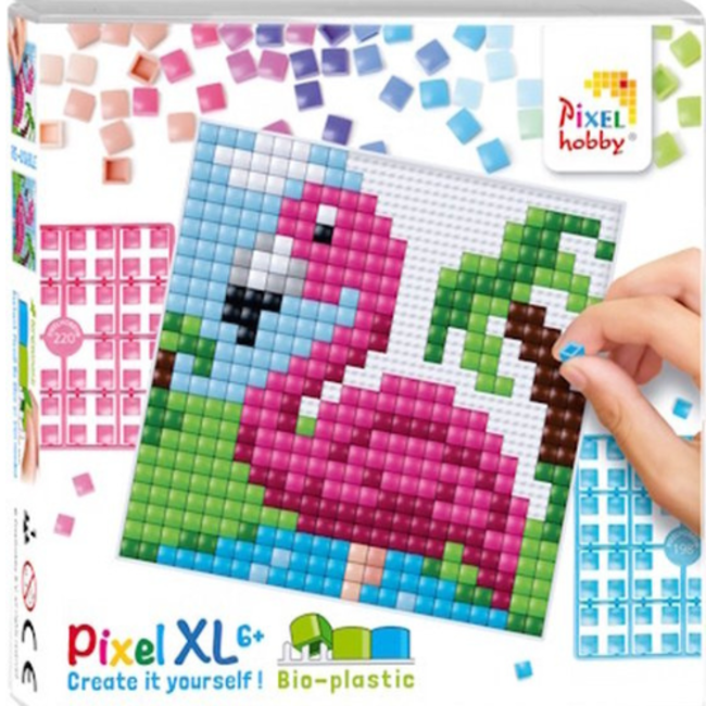Pixelhobby Knutselen, Pixel hobby - Pixel XL set ,Flamingo 6+