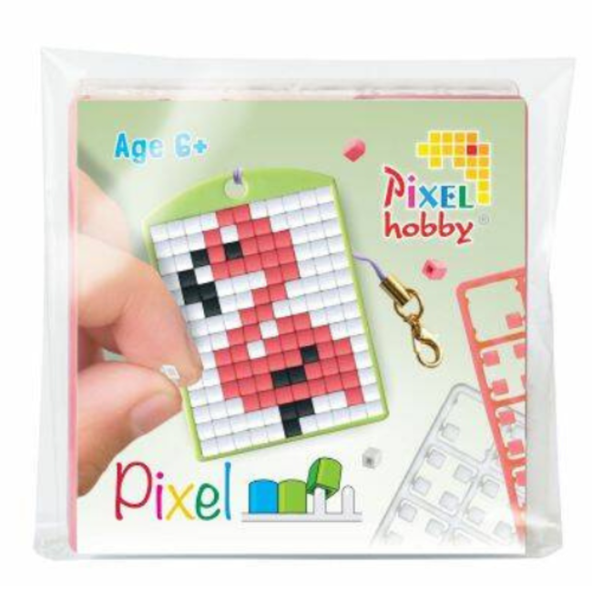 Knutselen, Pixelhobby - Medaillion startset, Flamingo 6+