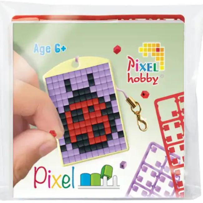 Knutselen, Pixelhobby - Medaillion startset, Lieveheersbeestje 6+