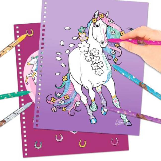 TOPModel Doeboeken, Miss Melody Create your glitter Horses