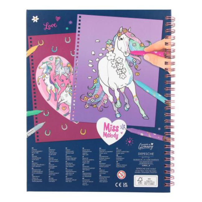 TOPModel Doeboeken, Miss Melody Create your glitter Horses