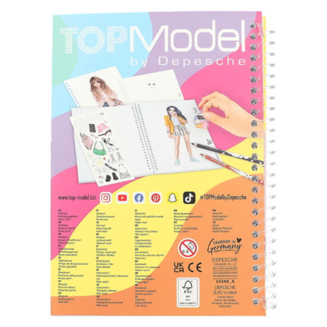 TOPModel Doeboeken, - TOPModel pocket kleurboek
