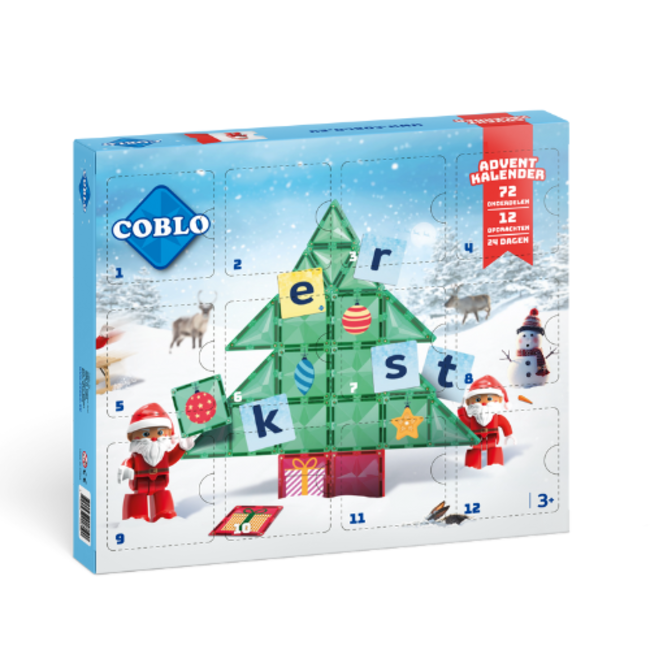 Coblo Coblo Magnetisch Bouwset, Coblo Racetrack - Adventskalender
