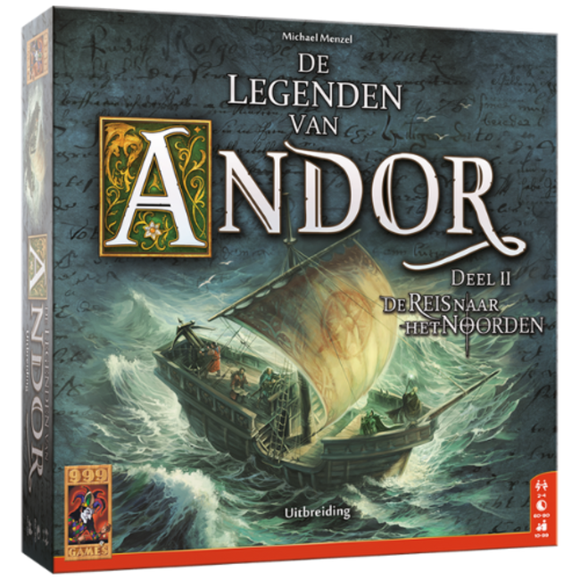 999 Games De Legenden van Andor: De Reis naar het Noorden - Bordspel