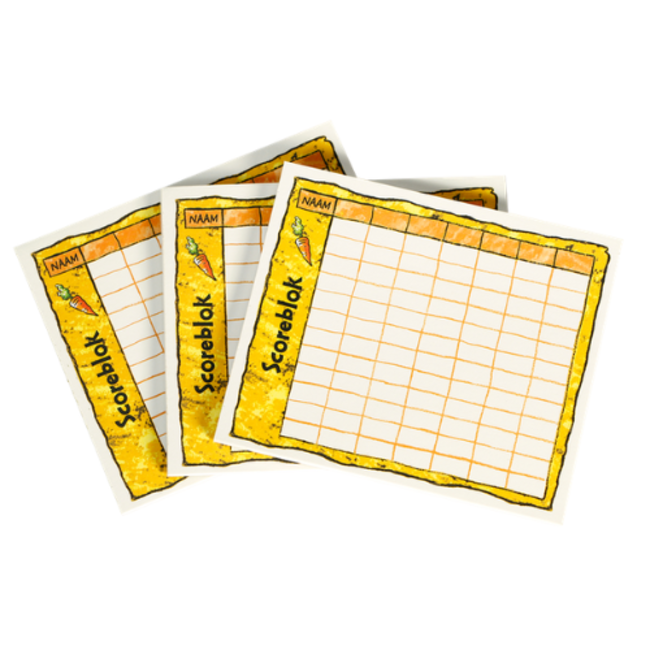 999 Games Scoreblokken Konijnenhokken drie stuks - Dobbelspel