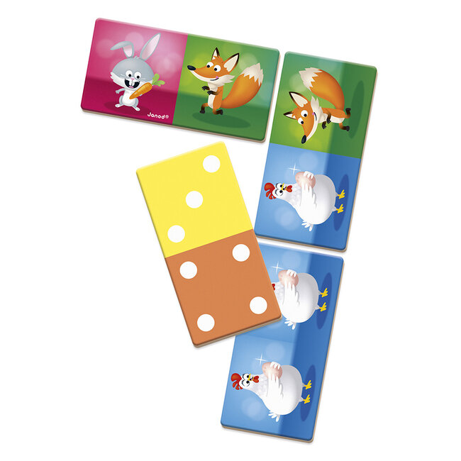 Janod Janod Spel - Domino rigolooo