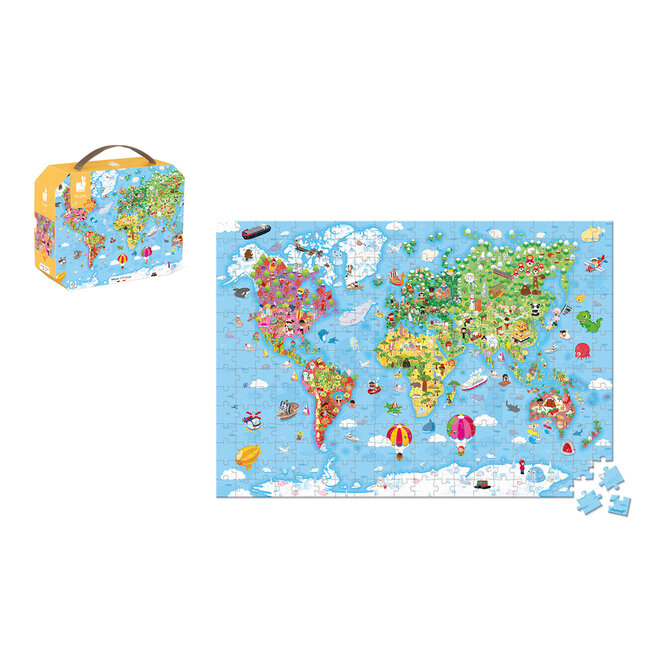 Janod Puzzel - Wereld Giant             300 stukjes