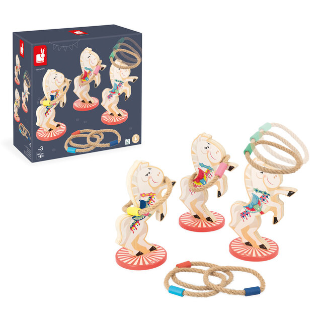Janod Applepop - Ringenspel paarden