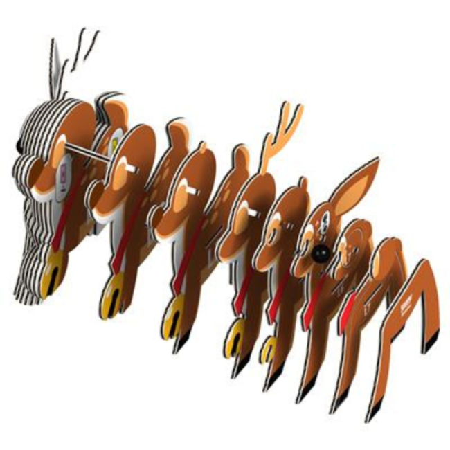 Eugy Eugy Knutselen, Knutselpakketten - Eugy 3D Model: Rendier, 6+