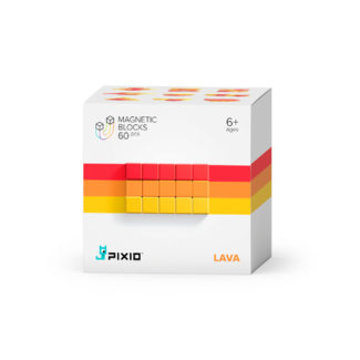 Pixio Pixio Magnetische bouwblokjes - Lava, 60st.