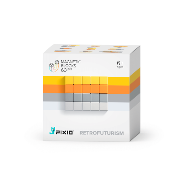 Pixio Pixio Magnetische bouwblokjes - Retrofuturism, 60st.