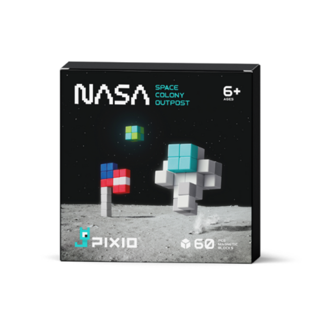 Pixio Pixio Magnetische bouwblokjes - NASA Colony Outpost, 60 blokjes