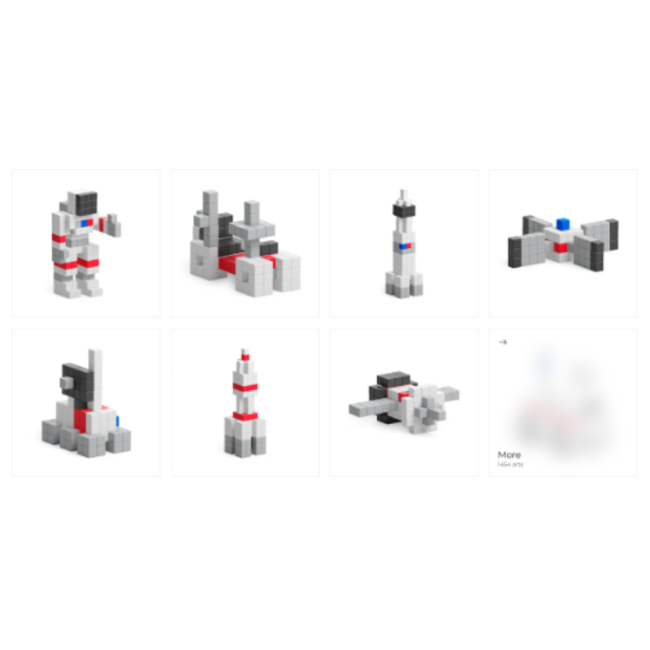 Pixio Pixio Magnetische bouwblokjes - NASA Deep space mission, 214 blokjes