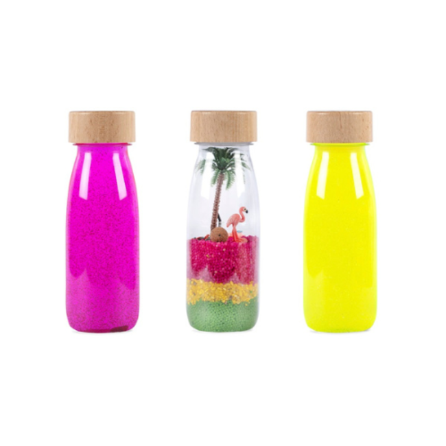 Petit Boum Sensorische fles - Sensory Bottles, set van 3, Paradijs