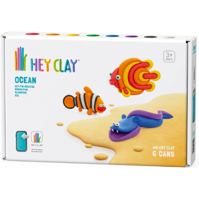 Hey Clay Knutselen, Knutselpakket - Hey Clay Ocean: Clownfish, Discus Fish, Eel