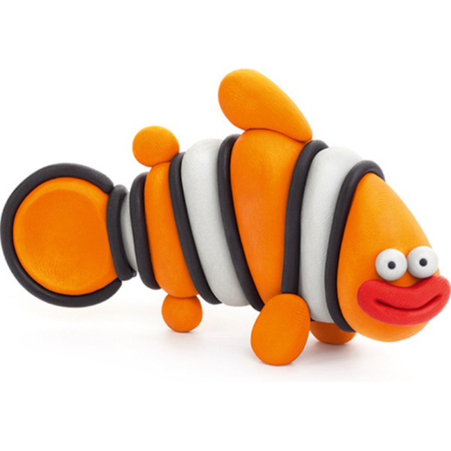Hey Clay Knutselen, Knutselpakket - Hey Clay Ocean: Clownfish, Discus Fish, Eel