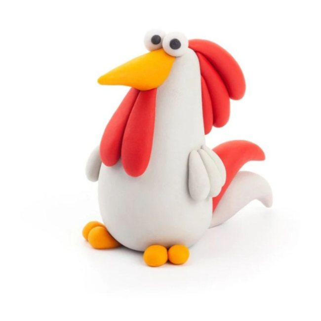 Hey Clay Knutselen, Knutselpakketten - Hey Clay Rooster 3 cans