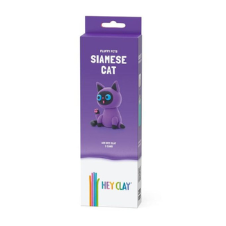 Hey Clay Knutselen, Knutselpakketten - HeyClay, Fluffy Pets, Siamese Kat