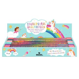 Toverstaf glitterconfetti 30 cm 6 assorti