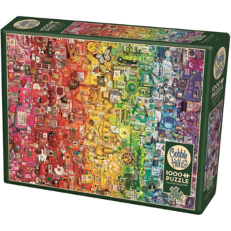 Cobble Hill Cobble Hill puzzle 1000 stukjes - Kleurrijke Regenboog