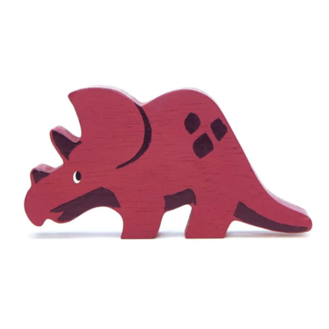 tender leaf toys dieren: houten dino/triceratops, in hout, 3+