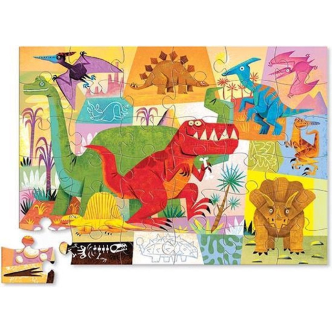 Crocodile Creek Crocodile Creek Puzzels, Vloerpuzzel - Dinosaurs, 36 stukjes