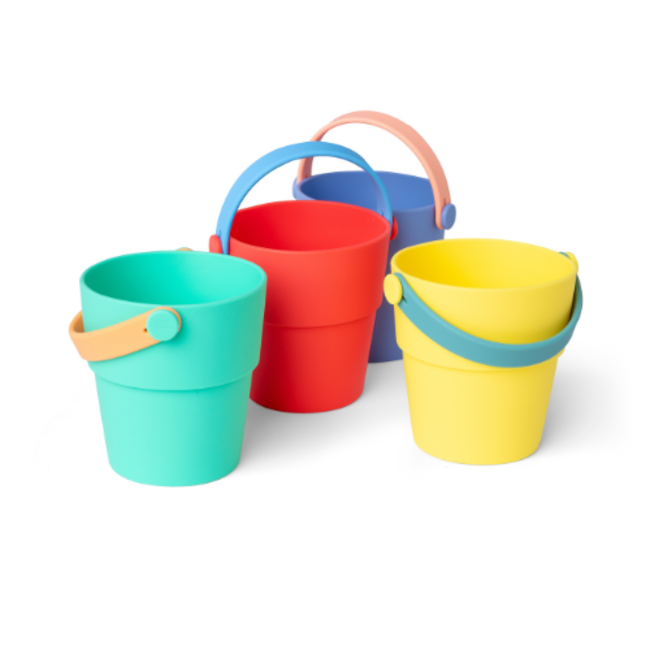 Badspeelgoed - Bath buckets, green/red/yeloow/blue