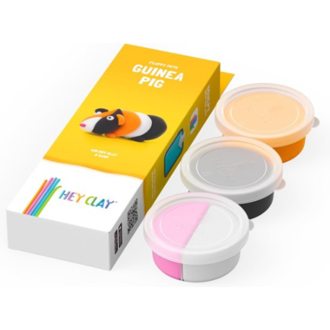 Hey Clay Knutselen, Knutselpakketten  - HeyClay - Fluffy Pets - Cavia