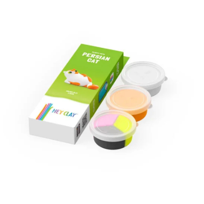Hey Clay Knutselen, Knutselpakketten - HeyClay - Fluffy Pets - Perzische kat
