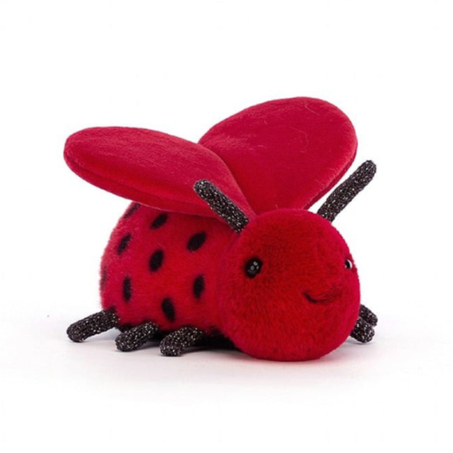 Jellycat Jellycat Knuffels - Loulou Love Bug (lieveheersbeestje), 13 cm