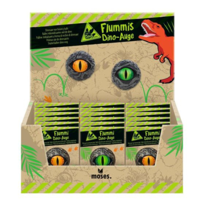 moses. Verlag Klein speelgoed - Stuiterbal Dino oog, assorti