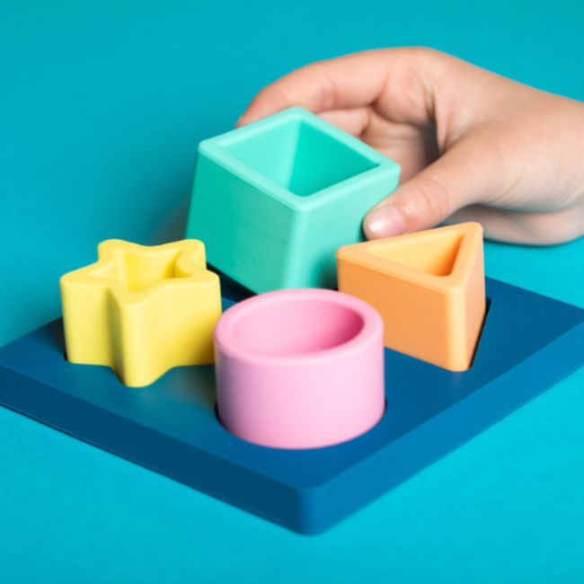 Puzzels - Siliconen puzzel Geometrisch Pastel