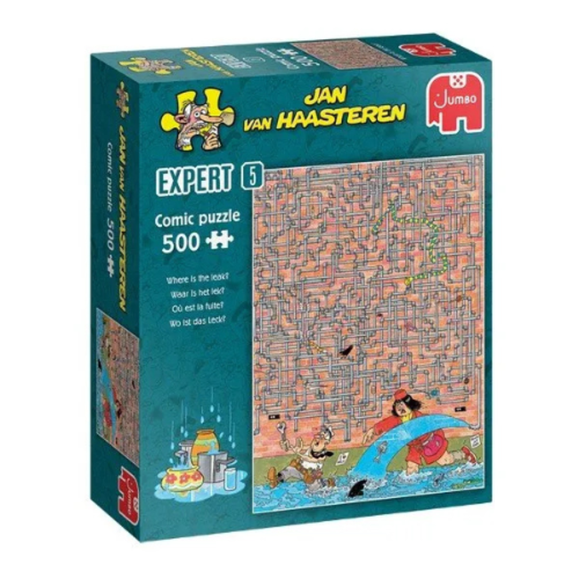Jumbo Puzzels, Legpuzzels - Jan van Haasteren Waar is het lek, Expert, 500 stukjes