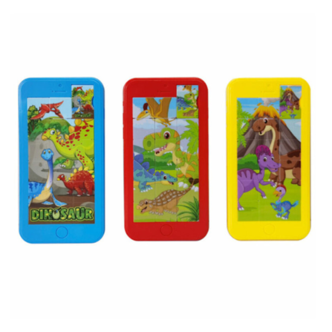 Puzzels - Schuifpuzzels Dinosaurus, assorti