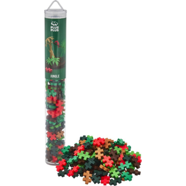 Plus Plus Tube jungle Plus-Plus: 100 stuks