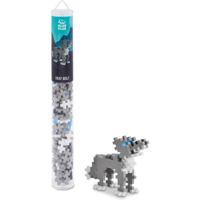 Plus Plus Tube wolf Plus-Plus: 100 stuks