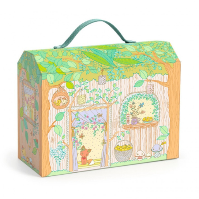 Djeco Imaginary World - Tinyly - Sylvia & Fox'S Woodland House Beeldjes