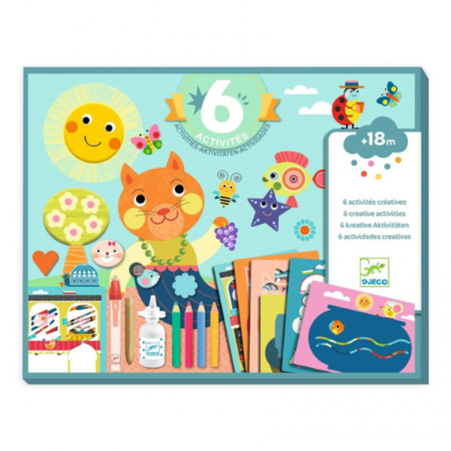 Djeco Les Petits - Multi-Activiteitenset De Kat En Zijn Vrienden