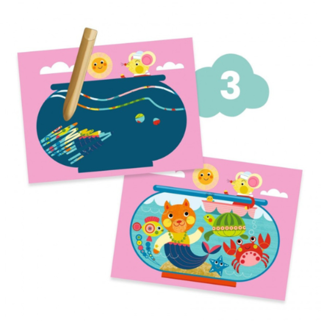 Djeco Les Petits - Multi-Activiteitenset De Kat En Zijn Vrienden