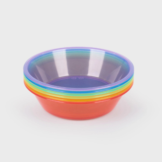 Tickit gekleurde bakjes 6 stuks