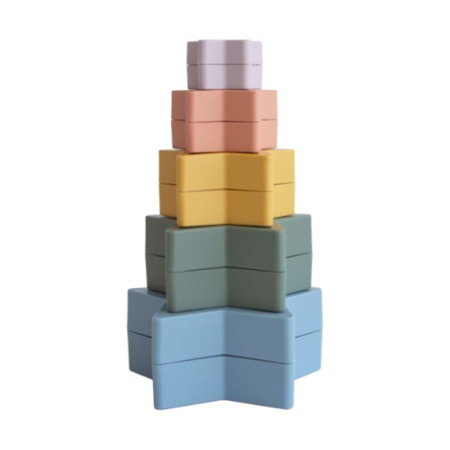 Mushie Stapeltoren NESTING STAR  Retro