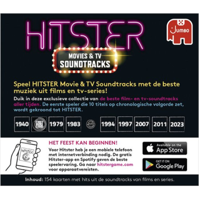 Jumbo Bordspellen, Hitster Movies & TV Soundtracks (uitbreiding)